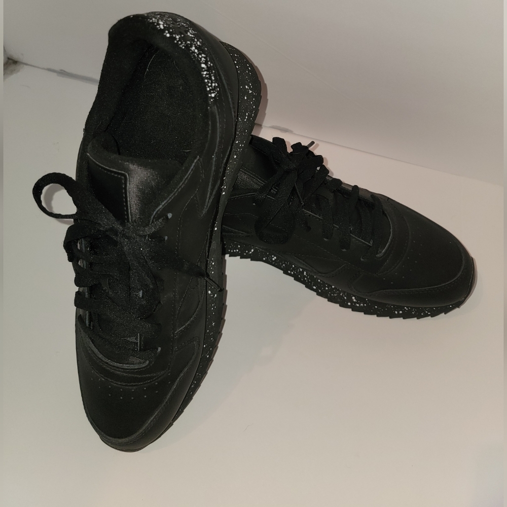 Reebok Classic Leather Ripple Black White H03870 Men Size 10 1/2 trainer